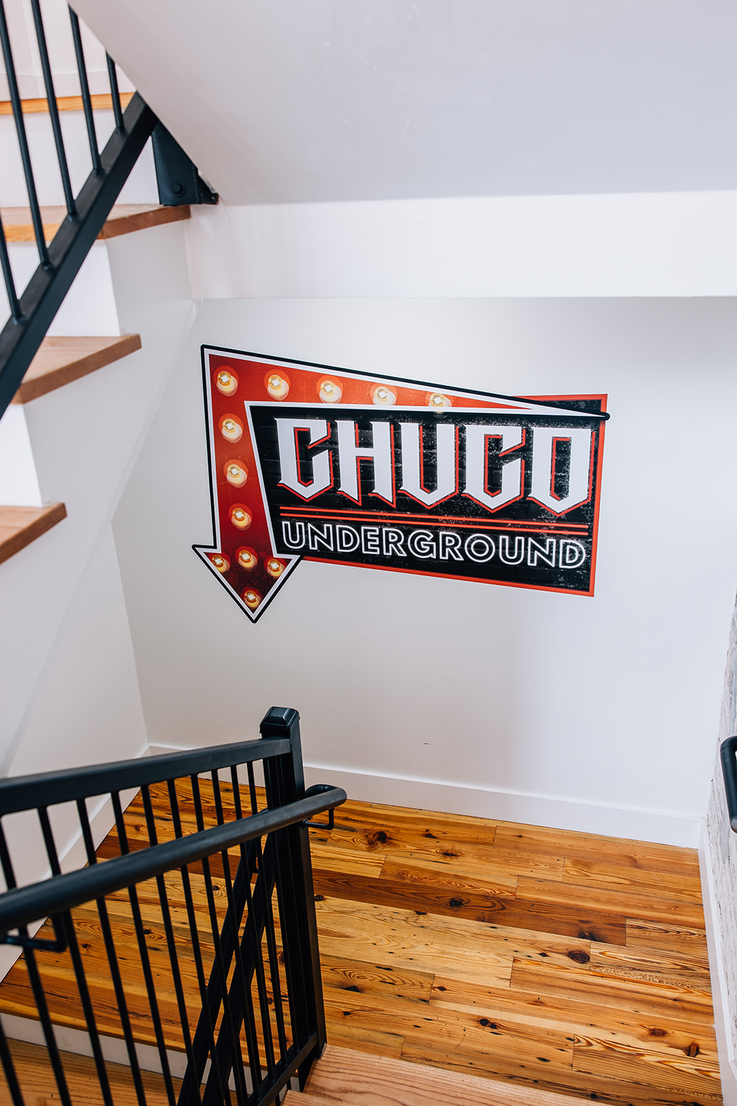 Stairs leading down to the Chuco Underground bar