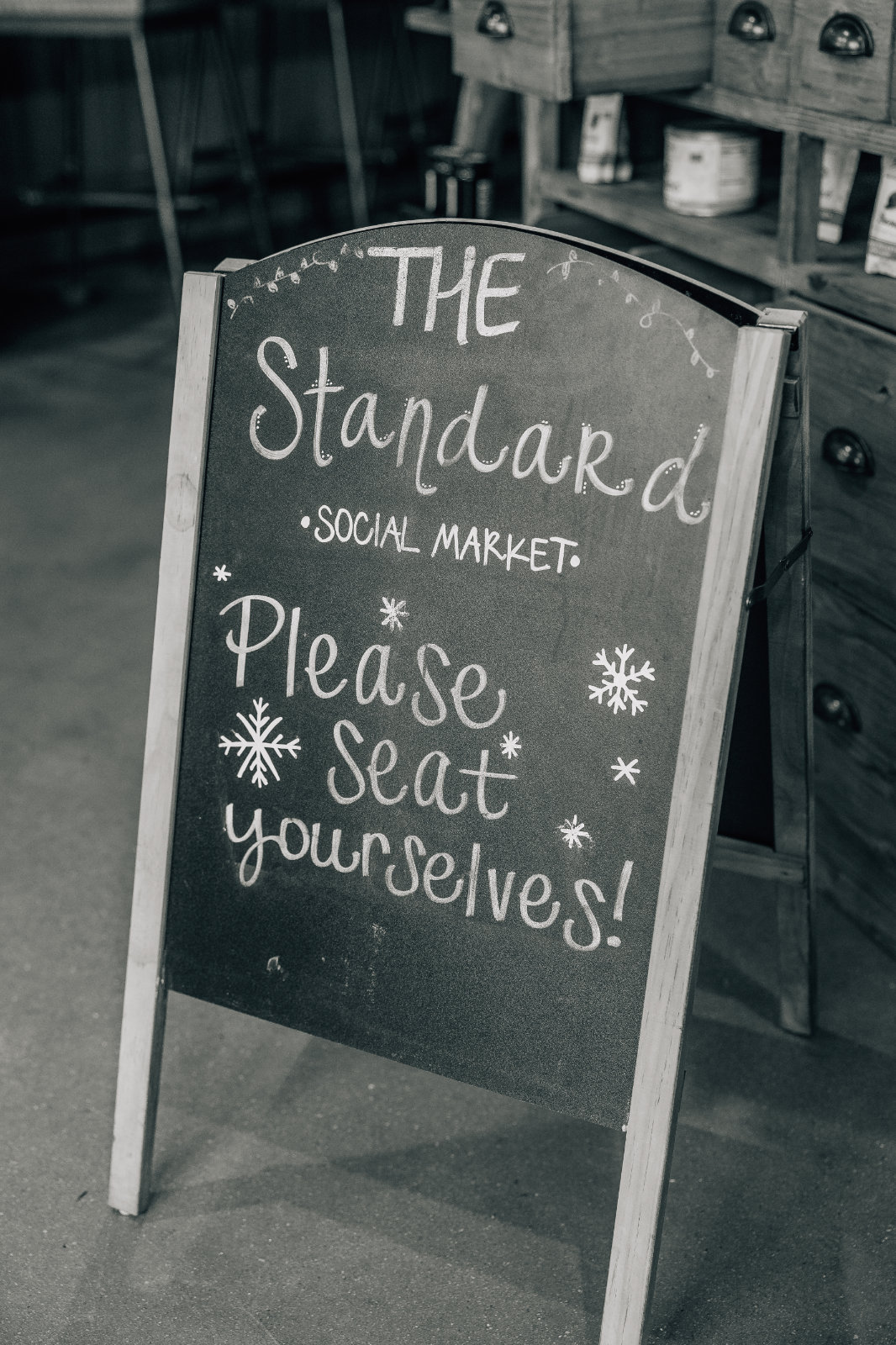 Welcome sign at The Standard in Downtown Huntsville